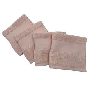 Lauren Ralph Lauren Wescott Set of 4 Pale Pink Wash Cloths Set of 4 NWT
